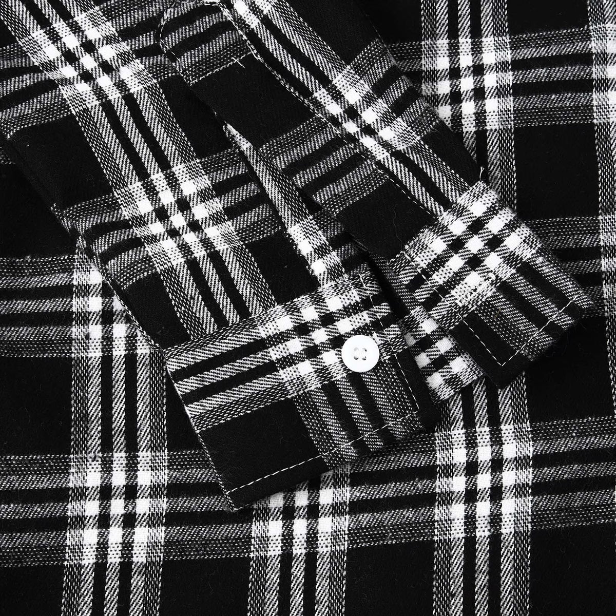 Men'S Flannel Plaid Hooded Shirts Casual Long Sleeve Button down Regular Fit Hooded Shirt Lightweight Thin Jackets Black#03 S
