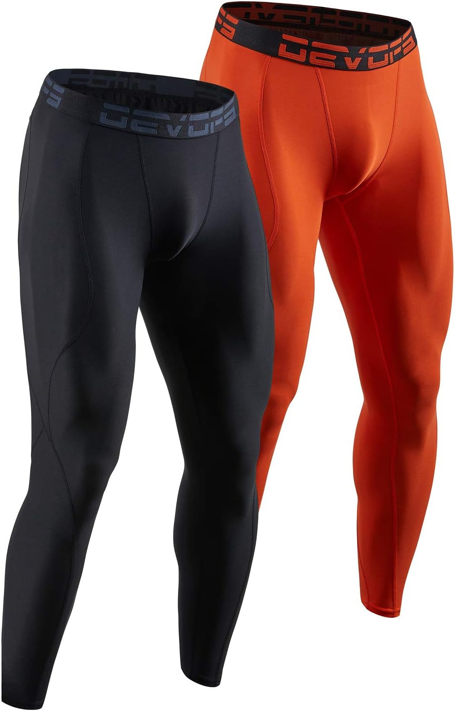 2-3 Pack Men'S Compression Pants Leggings Tights Pocket/Non-Pocket