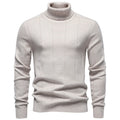 Thick Warm Sweater for Men, High Turn-Down Collar, Slim Fit Knitwear