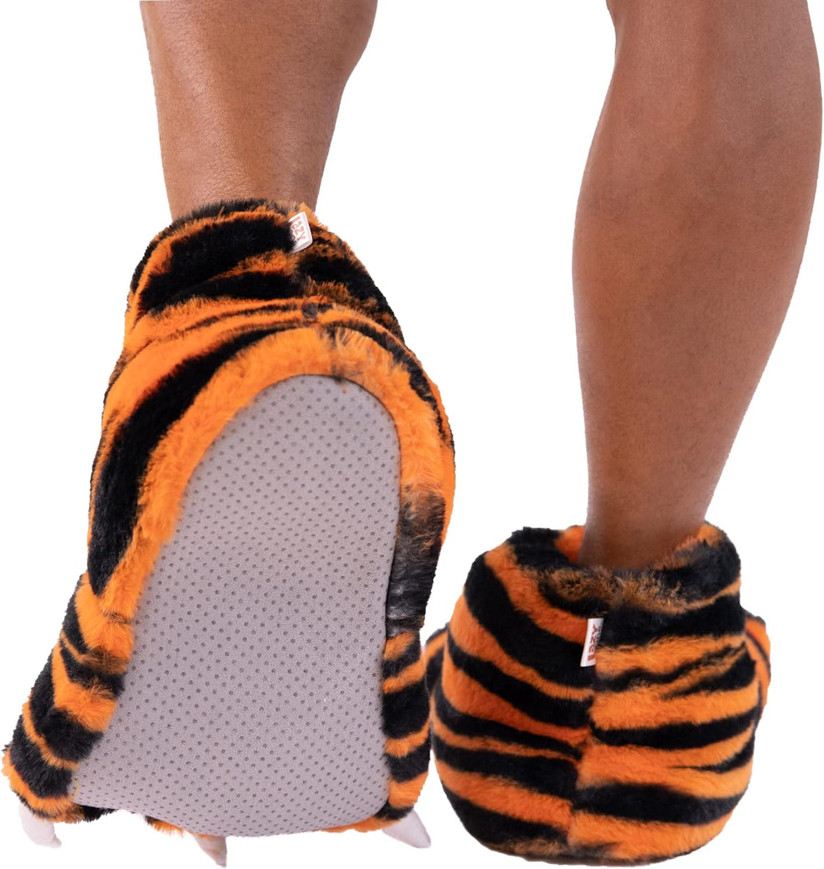 Animal Paw Slippers for Kids and Adults, Cozy Furry Slippers