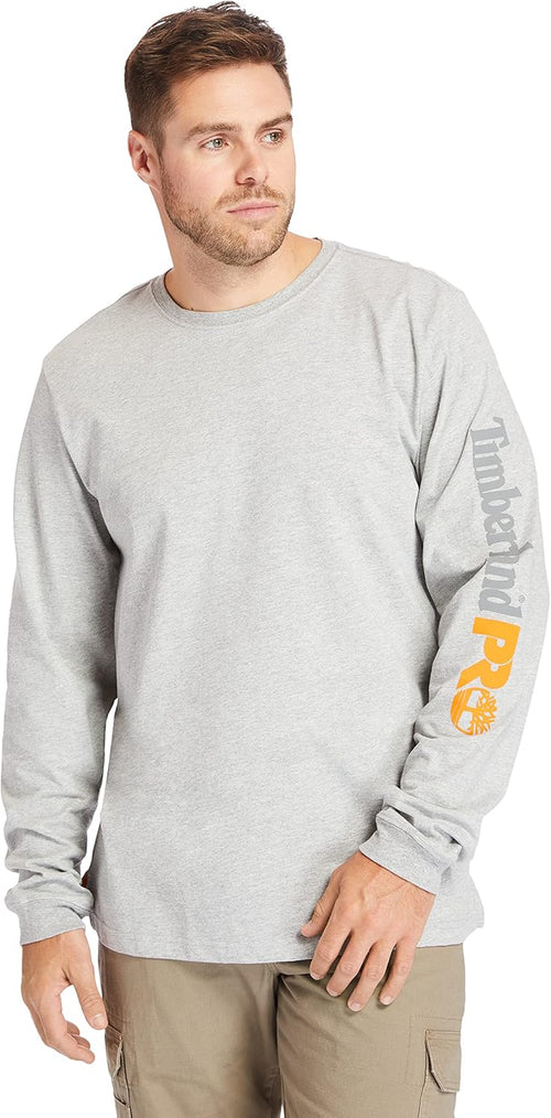 Base Plate Blended Long Sleeve T-Shirt with Logo