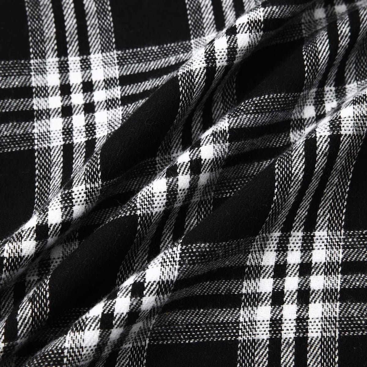 Men'S Flannel Plaid Hooded Shirts Casual Long Sleeve Button down Regular Fit Hooded Shirt Lightweight Thin Jackets Black#03 S