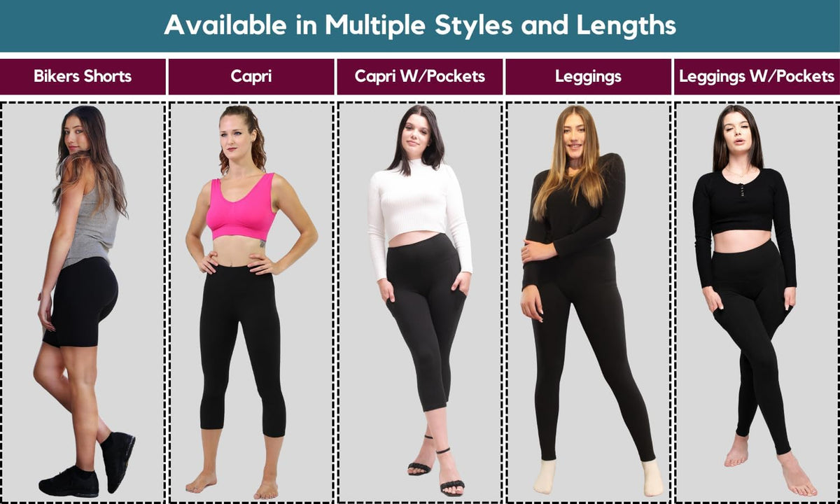 High Waisted Leggings for Women - Full Length, Buttery Soft, Tummy Control Womens Leggings for Workout, Running, Casual Use